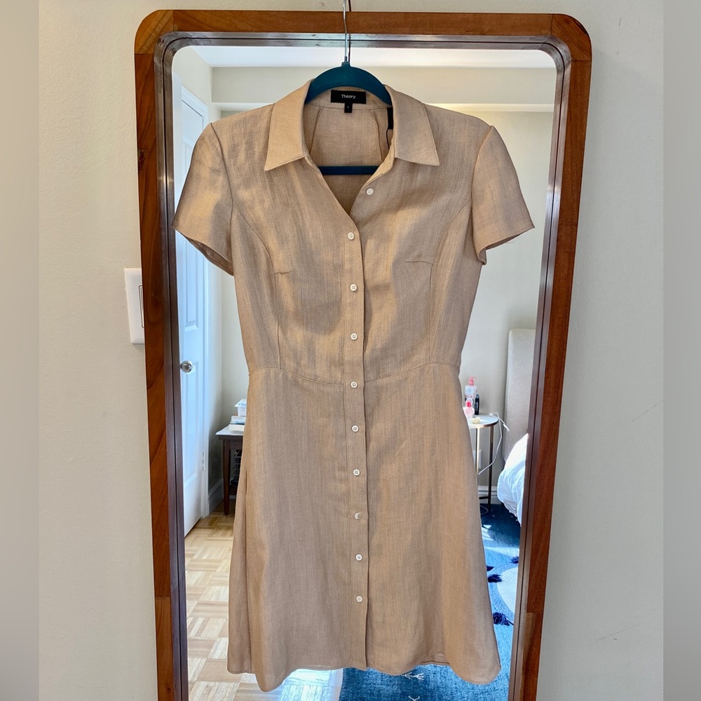 Theory Linen dress - NWT!